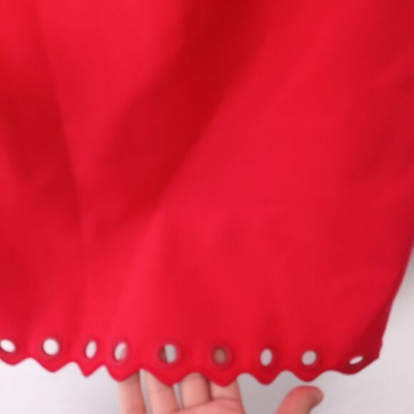 J. Crew scalloped dress with grommets - Picture 4 of 9